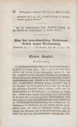 Erstes Kapitel. Einleitung