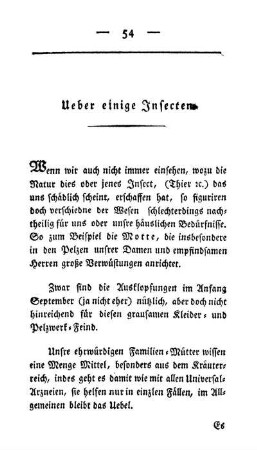 Ueber einige Insecten.