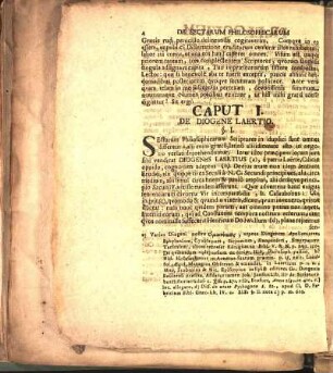 Caput I. De Diogene Laertio.