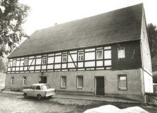 Mulda (Sachsen), Hauptstraße 5. Dreiseithof. Wohnhaus