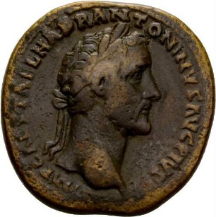Sesterz des Antoninus Pius mit Darstellung der Annona