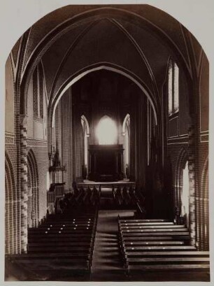 Dargun. Ehemalige Klosterkirche, Inneres. Blick zum Chor