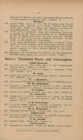 Bücher, Illustrirte Werke und Autographen