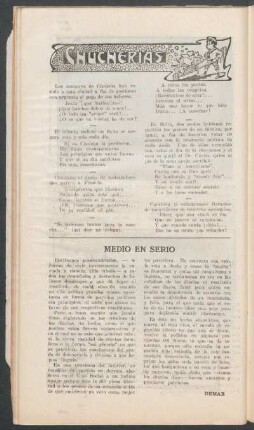 Medio en serio