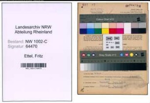Entnazifizierung Fritz Ettel, geb. 30.06.1922 (Kaufmann)