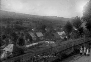Unterdorf und Oberschaar : li. sog. "Kaffeemühle", Händler Stock Fritz, Bergelt-Schmiede, Landhandel Beyer Toni