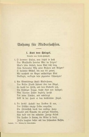 Anhang für Niedersachsen