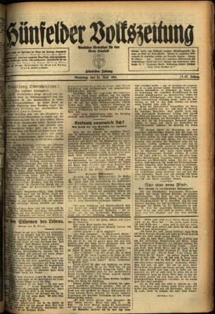 Ausgabe vom Dienstag, den 31. Mai 1921.