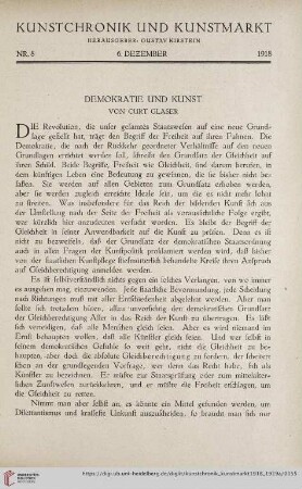 Demokratie und Kunst