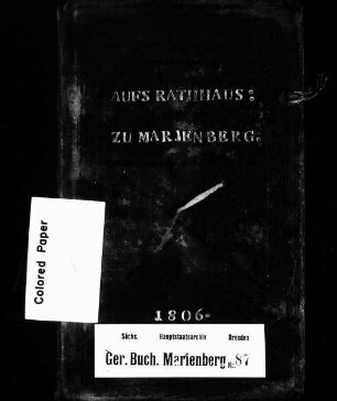 Konsensbuch der Stadt und der zugehörigen Ortschaften, Bd. 06