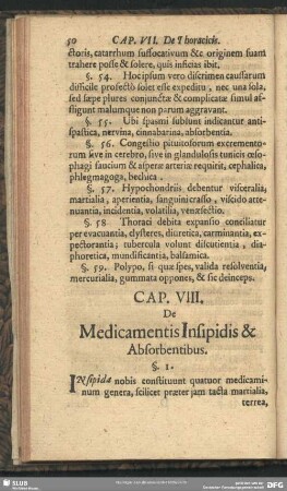 Cap. VIII. De Medicamentis Insipidis & Absorbentibus