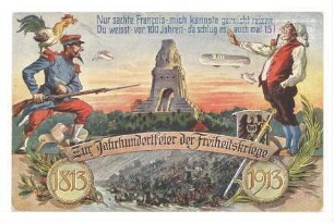Zur Jahrhundertfeier der Freiheitskirege - 1813 - 1913 - Nur sachte, Francois - mich kannste garnicht reizen..