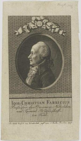Bildnis des Ioh. Christian Fabricius