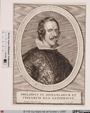 Bildnis Philipp (Felipe) IV., König von Spanien (reg. 1621-65)