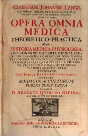 Opera omnia medica