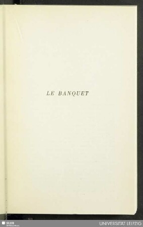 Le Banquet