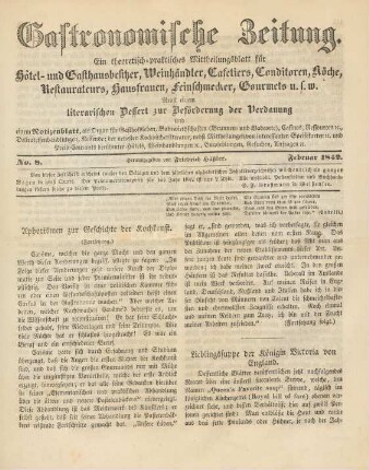 No. 8 (Februar 1842)