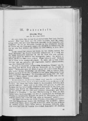 III. Bahrenfeld.