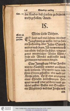 15. Meine Liebe Töchter