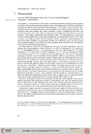 7 Processionale (Cod. Sal. VIII 16)