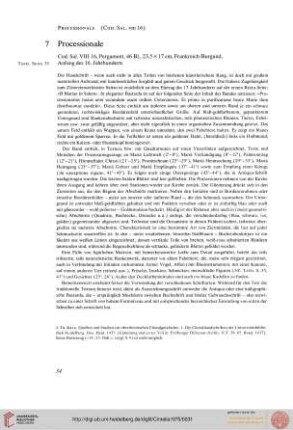 7 Processionale (Cod. Sal. VIII 16)
