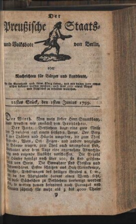 22stes Stück, den 1sten Junius 1799