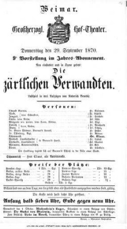 Die zärtlichen Verwandten
