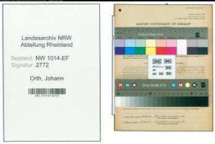 Entnazifizierung Johann Orth , geb. 02.06.1862 (Landwirt)