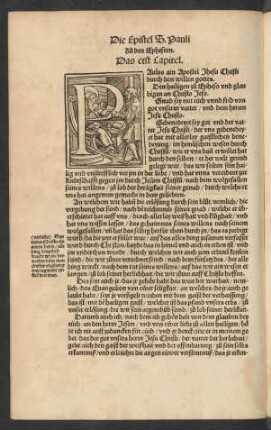 Die Epistel S. Pauli Zu den Ephesern.