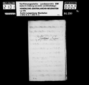 Pasquale Anfossi: [Arie für Sopran, 2 Violinen, Viola, Oboe, Fagott C-dur] (Moriamo mia vita).