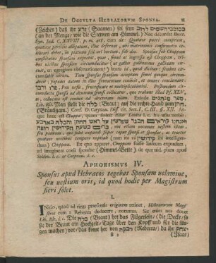 Aphorismus IV.