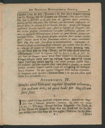 Aphorismus IV.