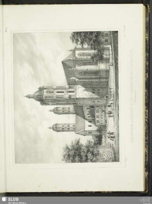 No. 4. Aussere Ansicht der Domkirche zu Naumburg (Westseite)