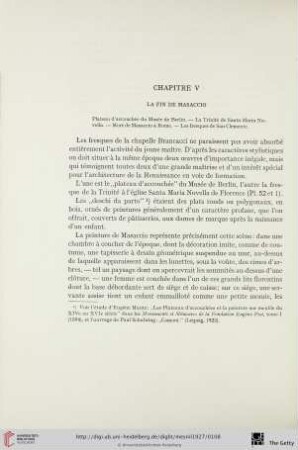 Chapitre V: La fin de Masaccio