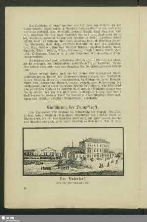 Einführung der Dampfkraft