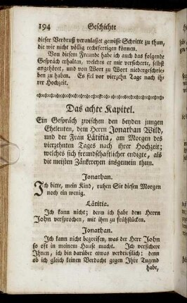 Das achte Kapitel. - Das vierzehnte Kapitel.