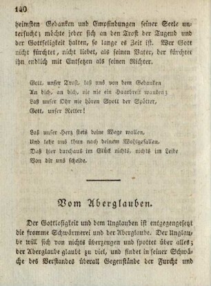 Vom Aberglauben