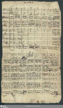 Partitur [Schreiber: Opitz, J. S.]