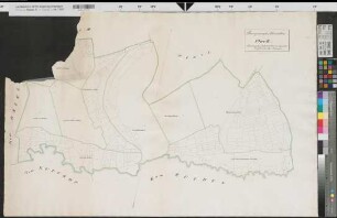 Altenrüthen (Rüthen) Katasterkarte Flur II 1833 1 : 2500 71 x 102 kol. Zeichnung, Kopie kopiert: Dickmann Bem.: beschädigt KSA Nr. 708