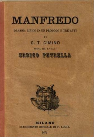 Manfredo : dramma lirico in un prologo e tre atti