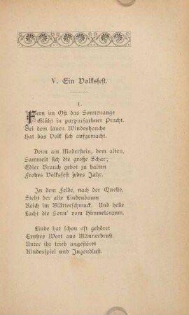 V. Ein Volksfest.