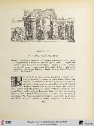 Chapitre VIII: Ptolémée Néos Dionysos