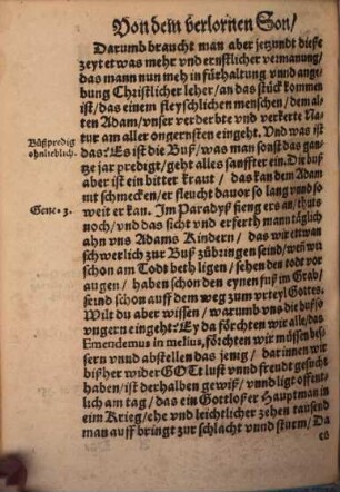 Die Parabel oder Gleychnuß von dem verlornen Son : kurtz vnd Christlich außgelegt, vnd auff die Fasten auch Osterliche zeyt, im hohen Dhomstifft zu Meyntz geprediget, Anno Domini 1547