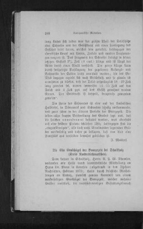 21) Ein Grabhügel der Bronzezeit bei Schalkholz (Kreis Norderdithmarschen).