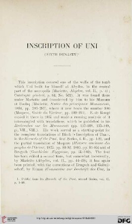 Inscription of Uni (sixth Dynasty)