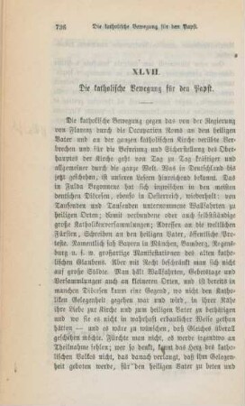 736-738 Die katholische Bewegung für den Papst