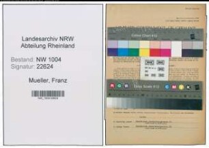 Entnazifizierung Franz Mueller , geb. 28.08.1903 (Kaufm.Angestellter)