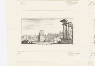Veüe du Campo Vacine, Blatt 4 der Folge "Recueil de veue de plusieurs edifices"