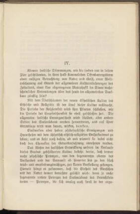 IV. [Metaphysik]