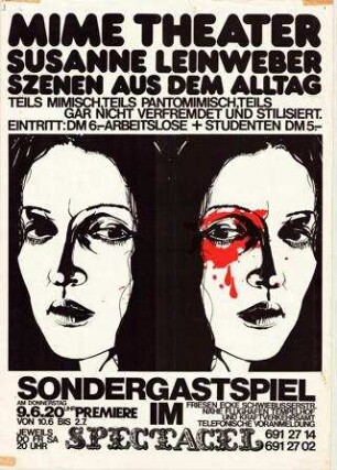 Mime Theater Susanne Leinweber: Szenen aus dem Alltag